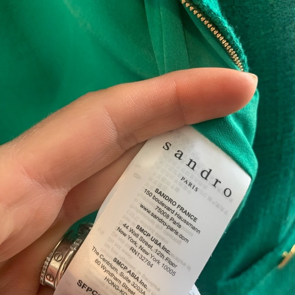 Sandro turquoise jumpsuit XS - Picture 6 of 7